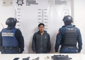 Detienen a hombre por portación de arma de fuego en Cuautlancingo
