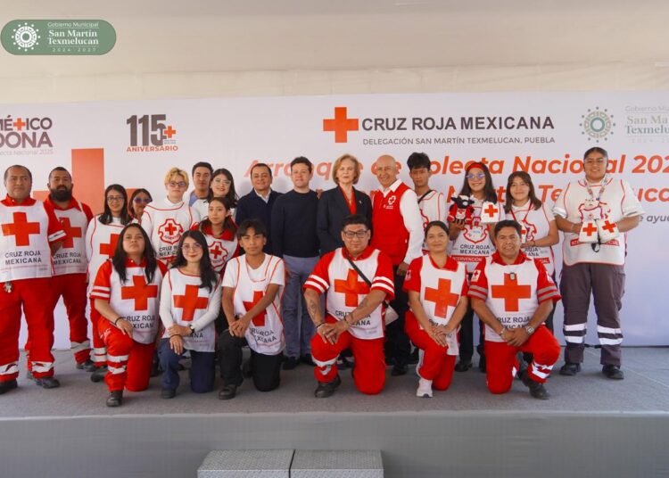 Colecta anula de la Cruz Roja inicia en  Texmelucan