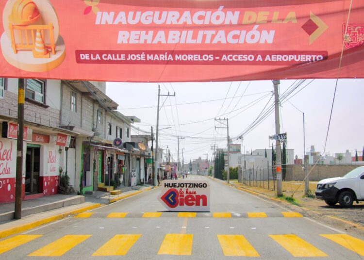 Entregan relaminación del el Bulevar Huejotzingo-Aeropuerto