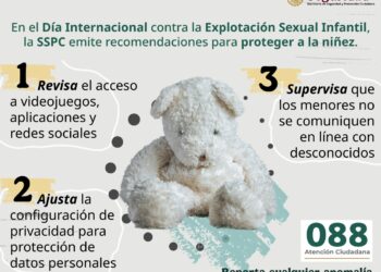 En el marco del día internacional contra la explotación sexual infantil, la SSPC emite recomendaciones para proteger a la niñez