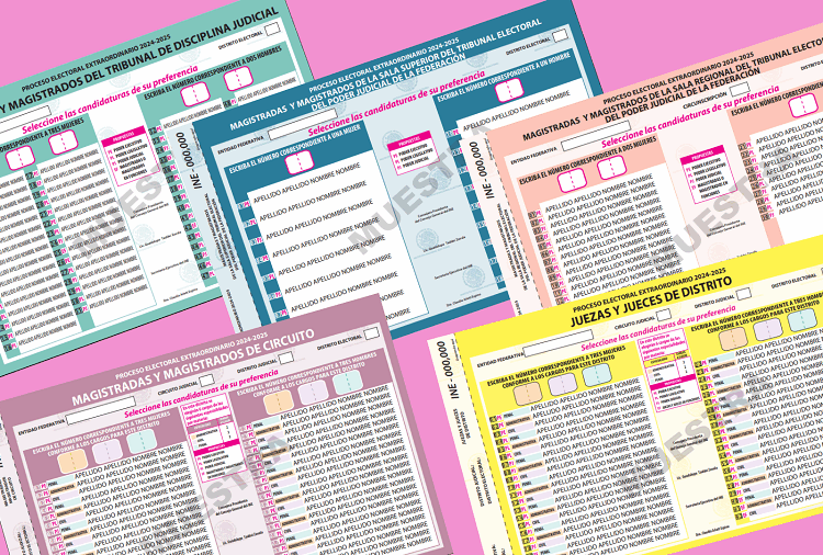 Cómo marcar las boletas de la elección judicial