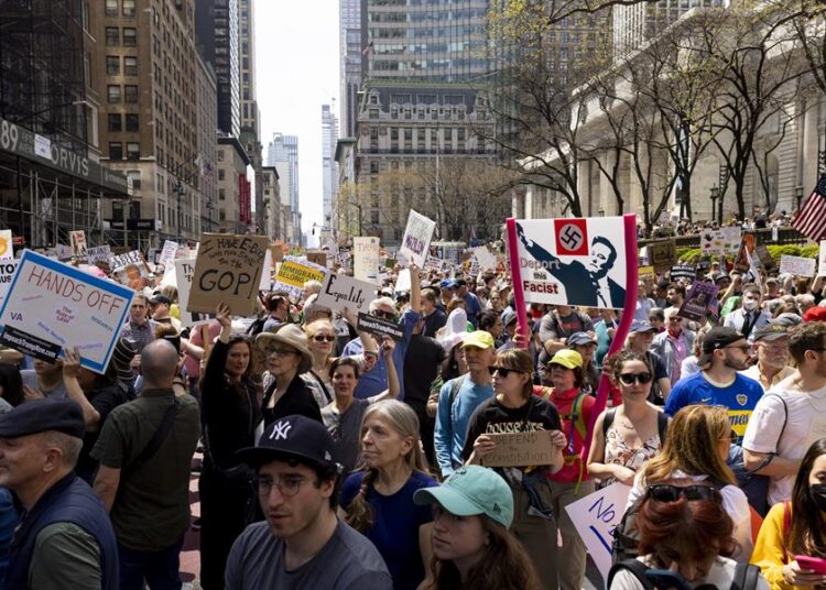 Protesta contra Trump en Nueva York contra el «odio» y la «censura»