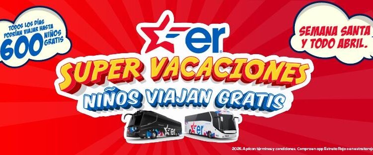 Niños viajan gratis con Estrella Roja