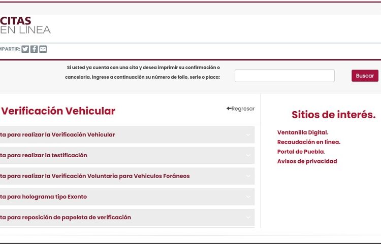 Restablecen sistema de citas de Verificación Vehicular