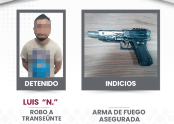 SSC asegura en 2 acciones distintas a 2 sujetos por delito de robo a transeúntes