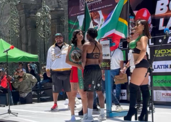 La Bonita Sánchez y “Smash” Hadebe superan la báscula (Video)