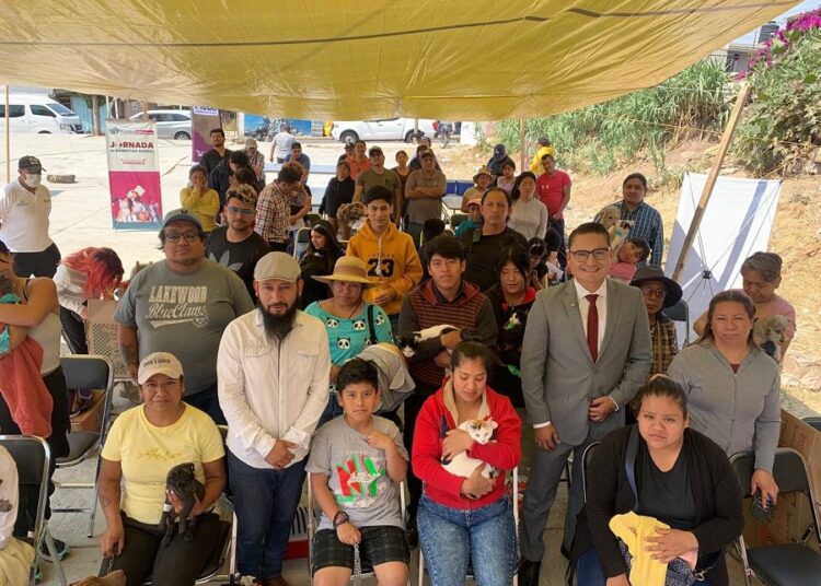 Promueven salud y cuidado animal en San José Los Cerritos