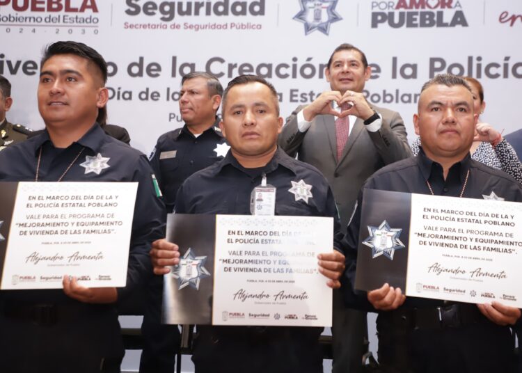 Refuerza Gobierno de Puebla compromiso con seguridad y policías