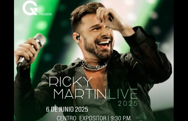 Puebla recibirá el increíble tour ‘Ricky Martin Live 2025’