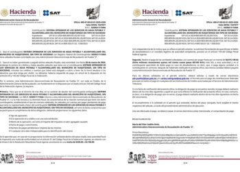 Gobierno de Huejotzingo informa sobre deuda fiscal heredada en el SOSAPAHUE