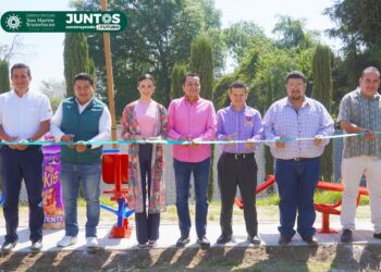 Texmelucan inaugura gimnasio al aire libre en el CRI