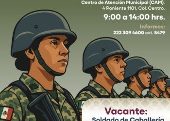 Ayuntamiento de Puebla y Sedena reclutan soldados de caballería