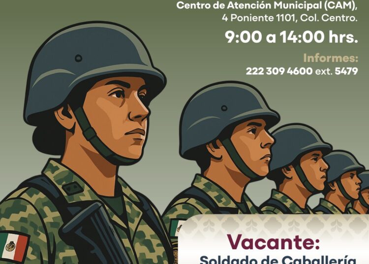 Ayuntamiento de Puebla y Sedena reclutan soldados de caballería