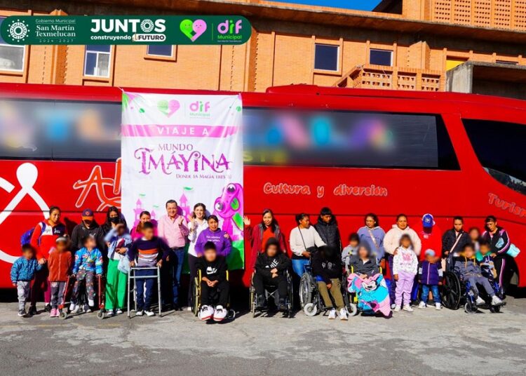 Niñas y niños del CRI de Texmelucan visitan el parque Mundo Imayina