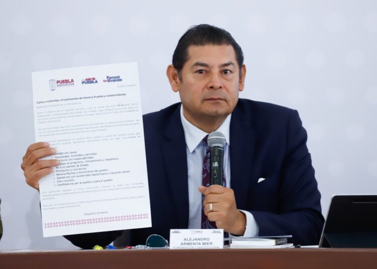 Puebla respalda postura diplomática de Claudia Sheinbaum: Armenta