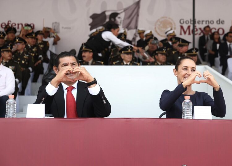Sheinbaum y Armenta, unidos por Puebla
