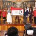 Gobierno de México conmemora a  maestros, con la emisión de Estampilla Postal y Develación de Billete de Lotería