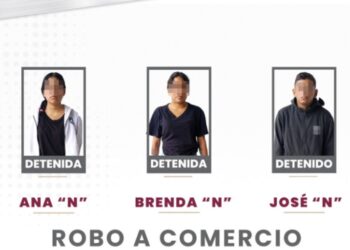 SSC detiene a 3 personas por robo a comercio