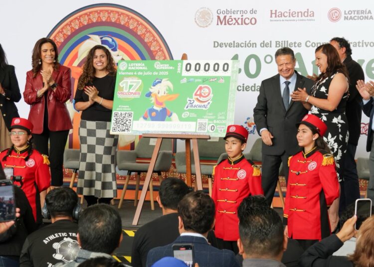 Gobierno de Hidalgo y Lotería Nacional resaltan en billete conmemorativo los 40 años de Cooperativa Pascual
