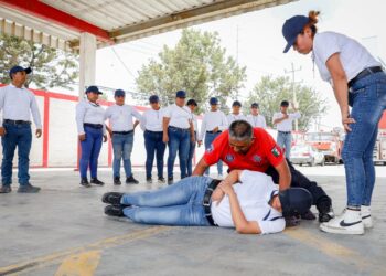 Policía Auxiliar refuerza habilidades en materia de Protección Civil