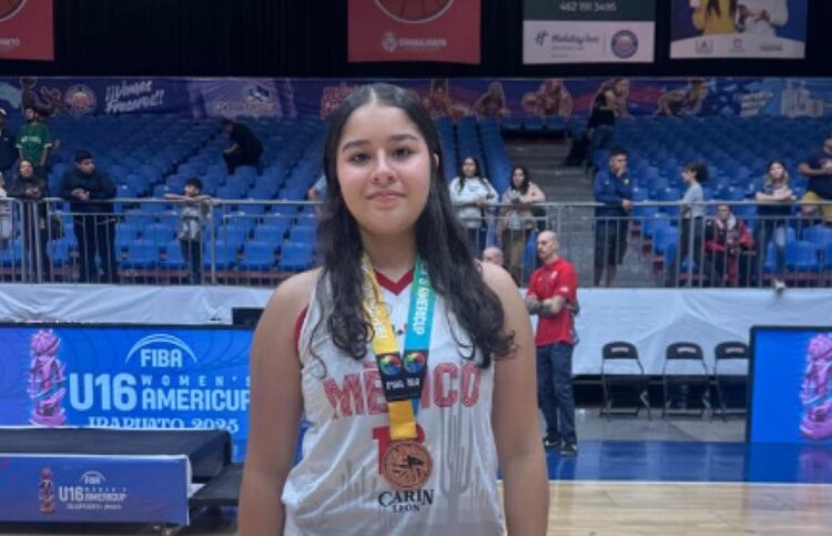 Andrea López, de Upaep, medallista en el FIBA AmeriCup U16