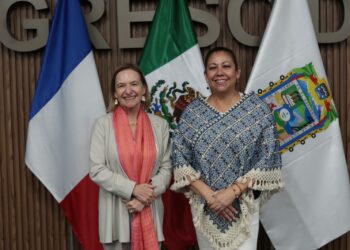 Congreso del Estado recibe la visita de la embajadora de Francia en México