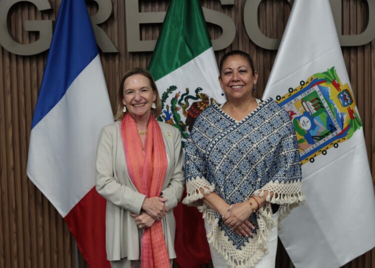 Congreso del Estado recibe la visita de la embajadora de Francia en México