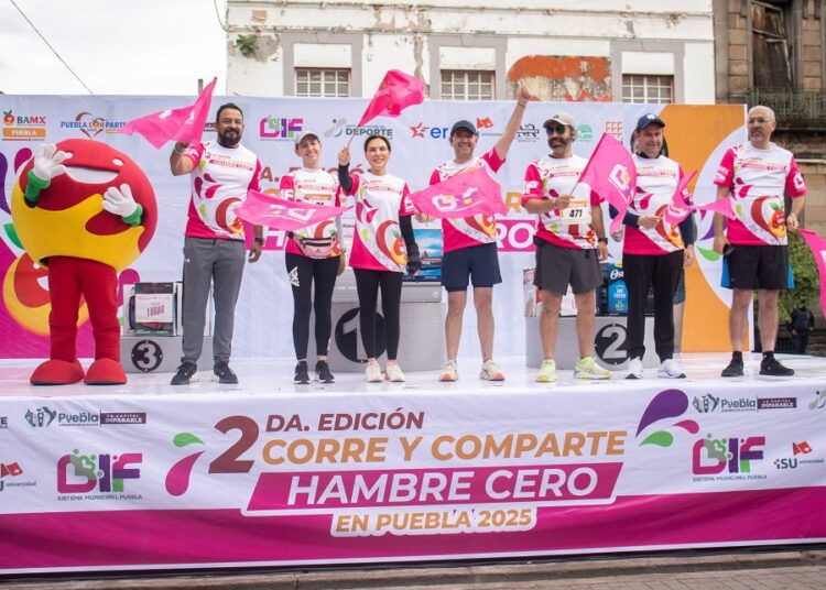 Marie Elise Budib encabeza carrera ‘Corre y Comparte: Hambre Cero Puebla 2025’