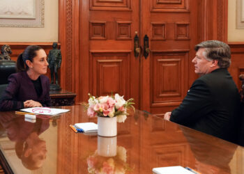 Sheinbaum recibe al subsecretario de Estado de EE.UU.