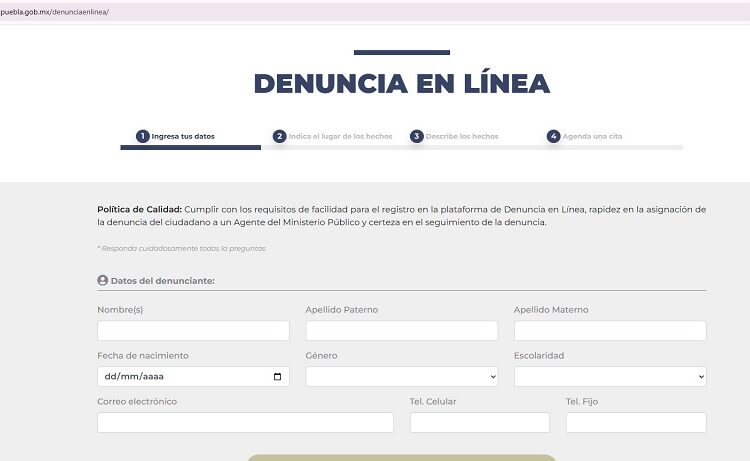 Proponen que FGE amplíe catálogo de delitos para denunciar en línea