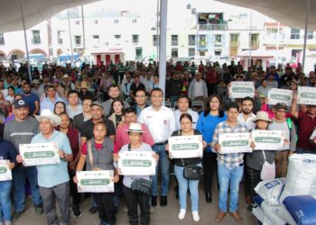Más de 2 mil 200 agricultores beneficiados con Fertilizando el Campo de Huejotzingo