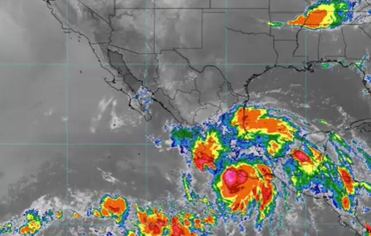 Se pronostican lluvias torrenciales en Guerrero y Oaxaca por huracán Erick
