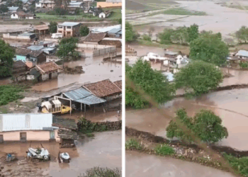 Cae tromba en Chignahuapan, PC ya atiende inundación