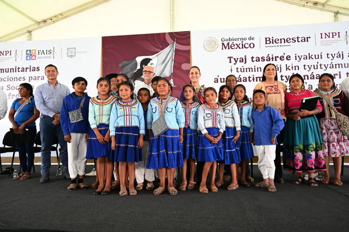 La cuarta Transformación reconoce pueblos indígenas y afromexicanos como el origen de México: Claudia Sheinbaum entrega 97 MDP del FAISPIAM a 57 comunidades de Nayarit