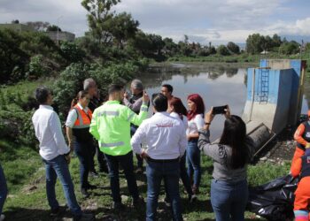 Ayuntamiento supervisa desazolve y limpieza en el Vaso Regulador Puente Negro