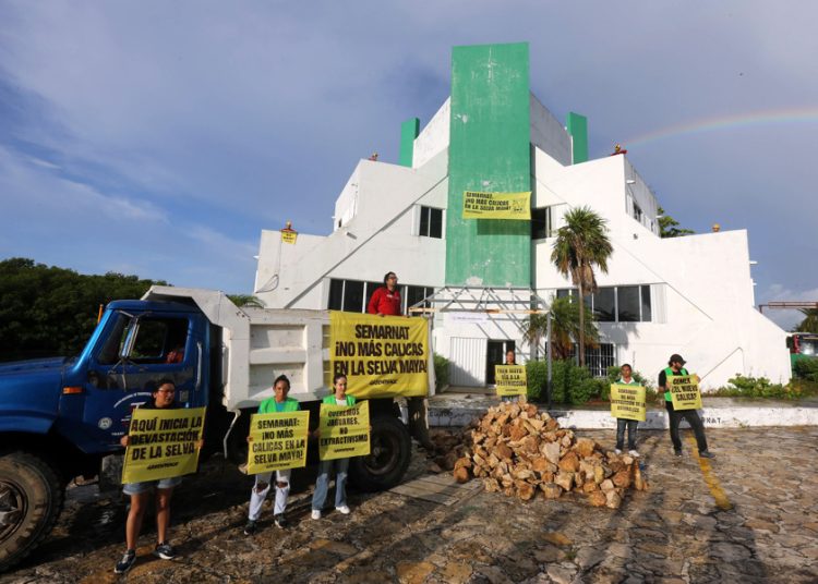 Greenpeace exige pruebas sobre prohibición para extraer mineral pétreo en Tulum