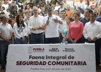 Gobierno de Puebla impulsa faenas por la seguridad y el orden