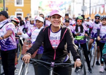 Promueve Lupita Cuautle actividad física con la 3ra Rodada con Rumbo 2025