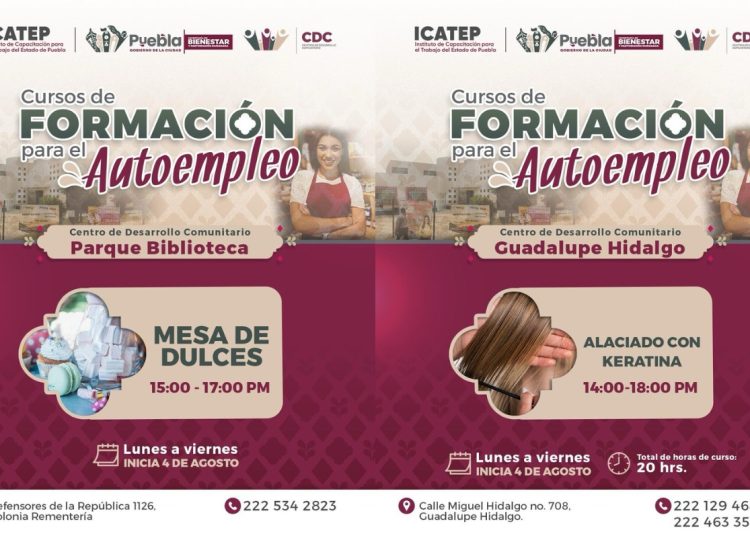 Anuncia Gobierno de la Ciudad apertura de inscripciones para cursos gratuitos de capacitación en agosto