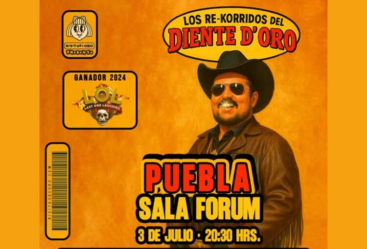 El Diente D’Oro hará reír a Puebla en Sala Forum
