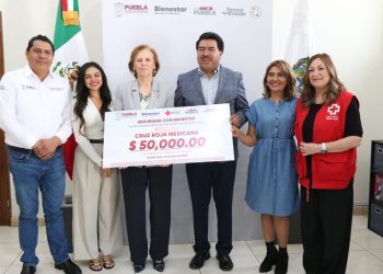 Bienestar entrega donativo a Cruz Roja para fortalecer su labor