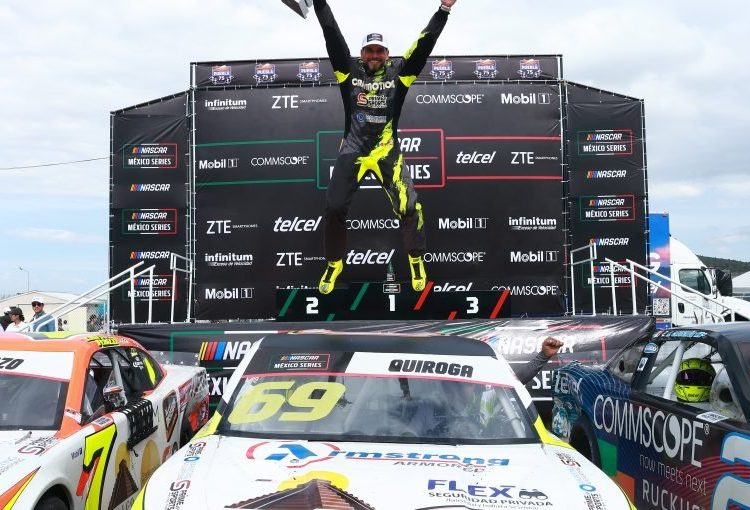 Germán Quiroga gana la carrera en Puebla de la NASCAR México Series
