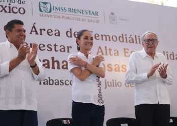 Claudia Sheinbaum inaugura ampliación del área de hemodiálisis en IMSS de Villahermosa Tabasco