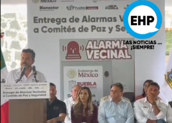 Gobierno de Puebla entrega alarmas vecinales en San Jerónimo Caleras