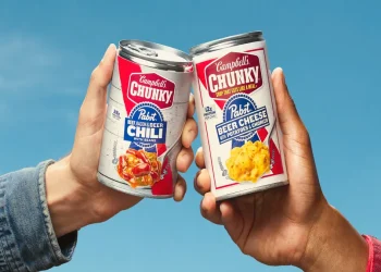 Sopa enlatada con sabor a cerveza