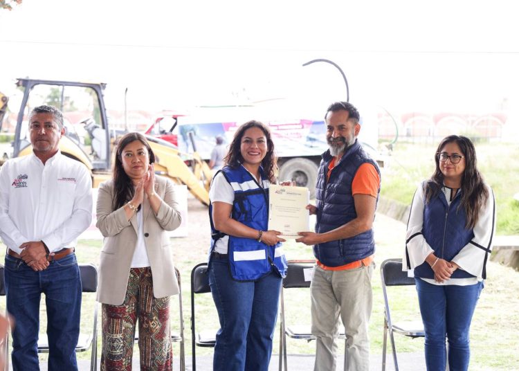 Refuerza Lupita Cuautle seguridad con barda perimetral en Centro Escolar