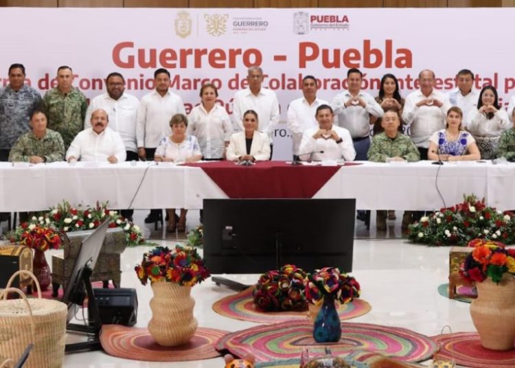 Puebla y Guerrero firman convenio para fortalecer seguridad
