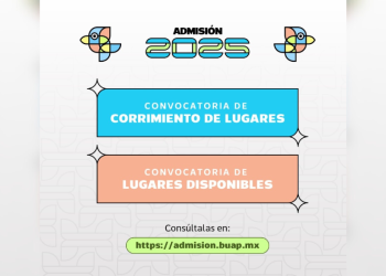 BUAP emite convocatoria de Corrimiento y Lugares Disponibles 2025