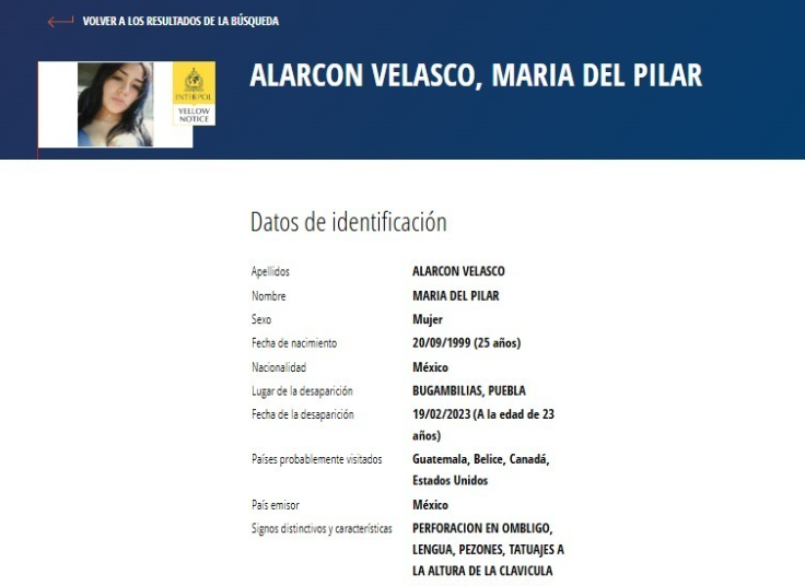 Comisión de Búsqueda emite Ficha Amarilla con Interpol