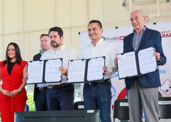 Ayuntamiento firma convenio con Parque España “Reusando Ando: cada gota cuenta”